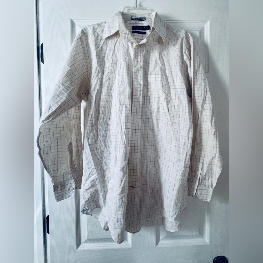 ✨ Daniel Cremieux 100% Cotton Stanley Shirt – Size 15.5 💖💙